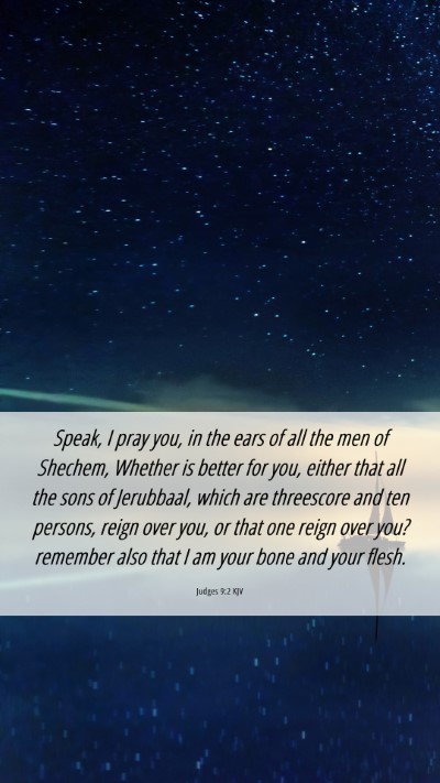 Picture 06 - Judges 9:2 KJV Mobile Phone Wallpaper - Speak, I pray you, in the ears of all the men of - Mobile Bible Verse Wallpaper