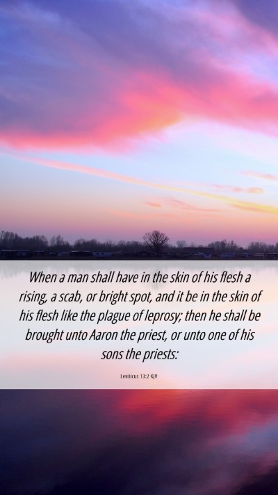 Picture 06 - Leviticus 13:2 KJV Mobile Phone Wallpaper - When a man shall have in the skin of his flesh a - Mobile Bible Verse Wallpaper