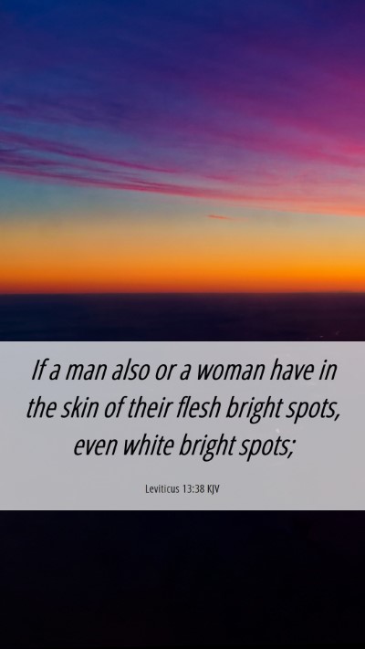 Picture 06 - Leviticus 13:38 KJV Mobile Phone Wallpaper - If a man also or a woman have in the skin of - Mobile Bible Verse Wallpaper