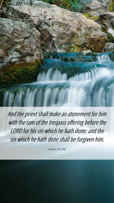 Picture 06 - Leviticus 19:22 KJV Mobile Phone Wallpaper - And the priest shall make an atonement for him - Mobile Bible Verse Wallpaper