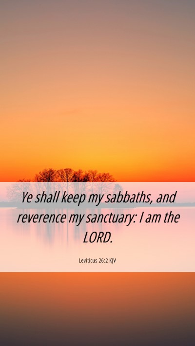 Picture 06 - Leviticus 26:2 KJV Mobile Phone Wallpaper - Ye shall keep my sabbaths, and reverence my - Mobile Bible Verse Wallpaper