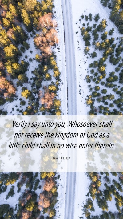 Picture 06 - Luke 18:17 KJV Mobile Phone Wallpaper - Verily I say unto you, Whosoever shall not - Mobile Bible Verse Wallpaper