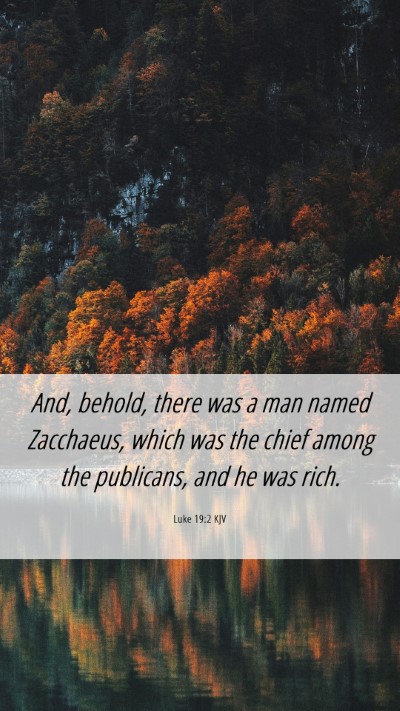 Picture 06 - Luke 19:2 KJV Mobile Phone Wallpaper - And, behold, there was a man named Zacchaeus, - Mobile Bible Verse Wallpaper