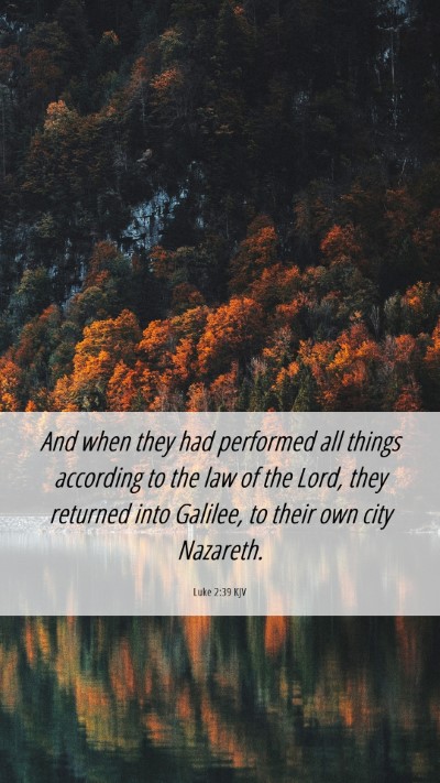 Picture 06 - Luke 2:39 KJV Mobile Phone Wallpaper - And when they had performed all things according - Mobile Bible Verse Wallpaper