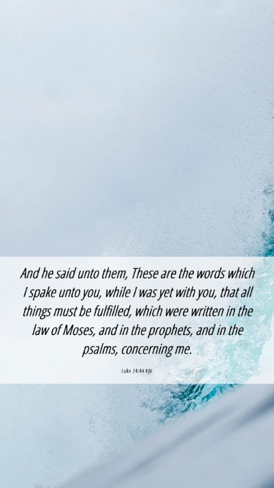 Picture 06 - Luke 24:44 KJV Mobile Phone Wallpaper - And he said unto them, These are the words which - Mobile Bible Verse Wallpaper