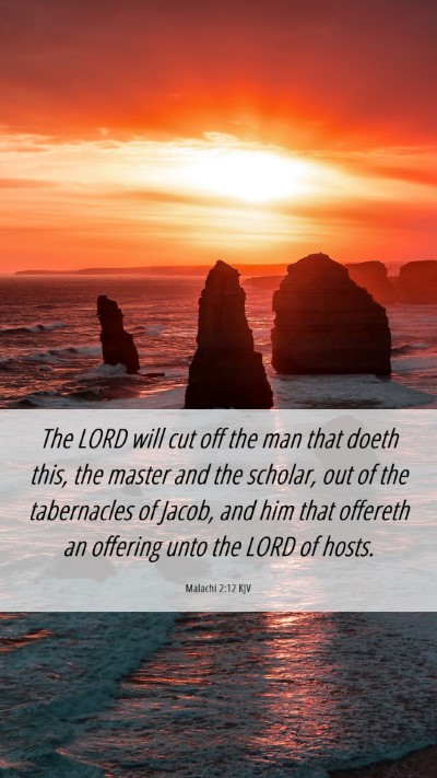 Picture 06 - Malachi 2:12 KJV Mobile Phone Wallpaper - The LORD will cut off the man that doeth this, - Mobile Bible Verse Wallpaper