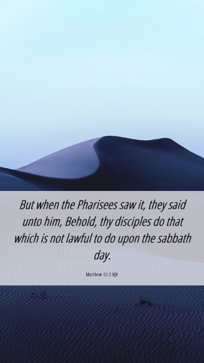 Picture 06 - Matthew 12:2 KJV Mobile Phone Wallpaper - But when the Pharisees saw it, they said unto - Mobile Bible Verse Wallpaper
