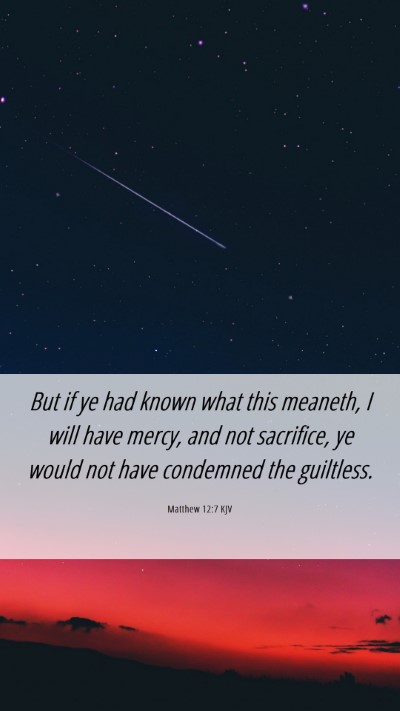 Picture 06 - Matthew 12:7 KJV Mobile Phone Wallpaper - But if ye had known what this meaneth, I will - Mobile Bible Verse Wallpaper
