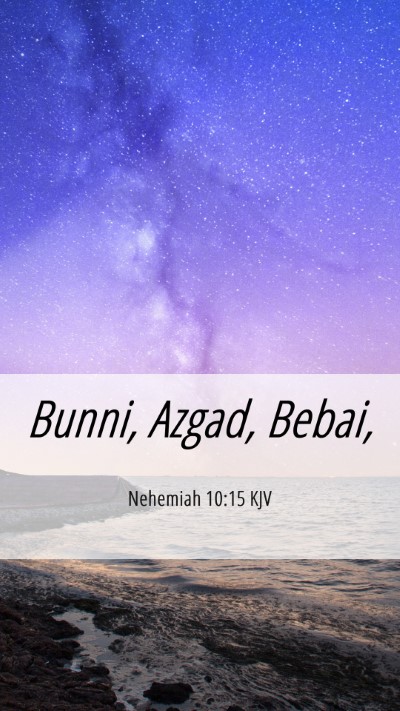 Picture 06 - Nehemiah 10:15 KJV Mobile Phone Wallpaper - Bunni, Azgad, - Mobile Bible Verse Wallpaper