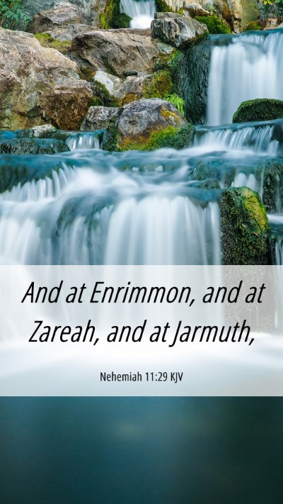 Picture 06 - Nehemiah 11:29 KJV Mobile Phone Wallpaper - And at Enrimmon, and at Zareah, and at - Mobile Bible Verse Wallpaper