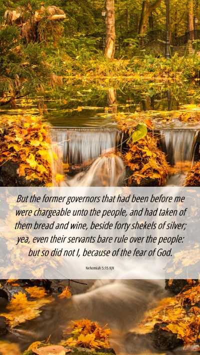 Picture 06 - Nehemiah 5:15 KJV Mobile Phone Wallpaper - But the former governors that had been before me - Mobile Bible Verse Wallpaper