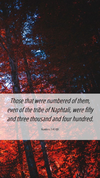 Picture 06 - Numbers 1:43 KJV Mobile Phone Wallpaper - Those that were numbered of them, even of the - Mobile Bible Verse Wallpaper