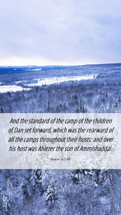 Picture 06 - Numbers 10:25 KJV Mobile Phone Wallpaper - And the standard of the camp of the children of - Mobile Bible Verse Wallpaper