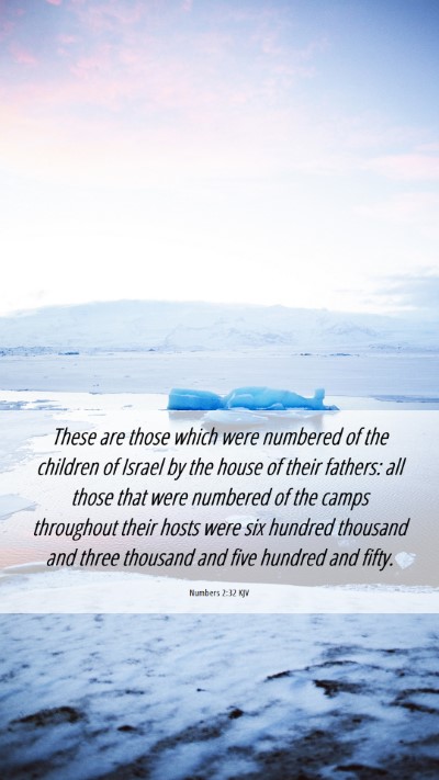 Picture 06 - Numbers 2:32 KJV Mobile Phone Wallpaper - These are those which were numbered of the - Mobile Bible Verse Wallpaper