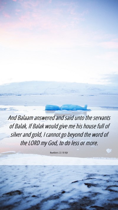 Picture 06 - Numbers 22:18 KJV Mobile Phone Wallpaper - And Balaam answered and said unto the servants of - Mobile Bible Verse Wallpaper