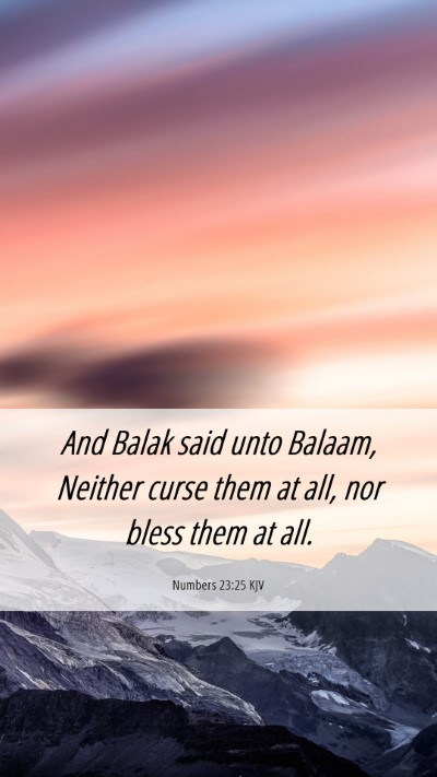 Picture 06 - Numbers 23:25 KJV Mobile Phone Wallpaper - And Balak said unto Balaam, Neither curse them at - Mobile Bible Verse Wallpaper