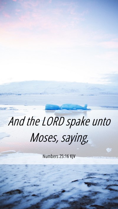 Picture 06 - Numbers 25:16 KJV Mobile Phone Wallpaper - And the LORD spake unto Moses, - Mobile Bible Verse Wallpaper
