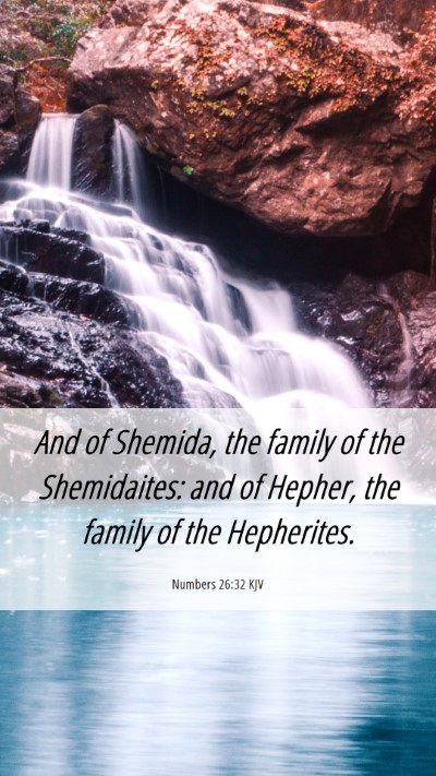 Picture 06 - Numbers 26:32 KJV Mobile Phone Wallpaper - And of Shemida, the family of the Shemidaites: - Mobile Bible Verse Wallpaper
