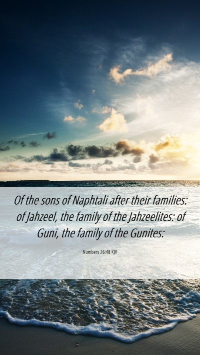 Picture 06 - Numbers 26:48 KJV Mobile Phone Wallpaper - Of the sons of Naphtali after their families: of - Mobile Bible Verse Wallpaper