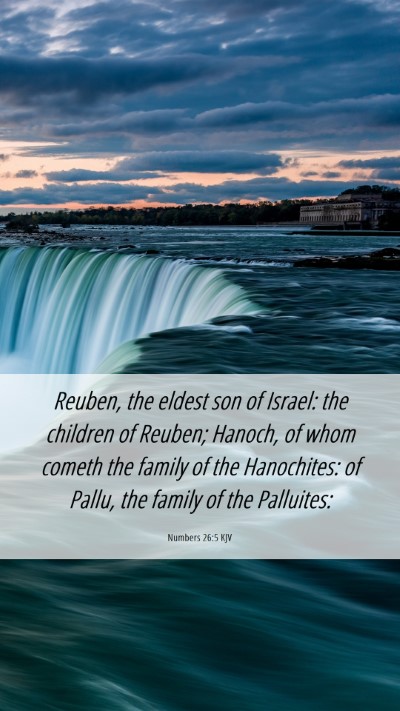 Picture 06 - Numbers 26:5 KJV Mobile Phone Wallpaper - Reuben, the eldest son of Israel: the children of - Mobile Bible Verse Wallpaper