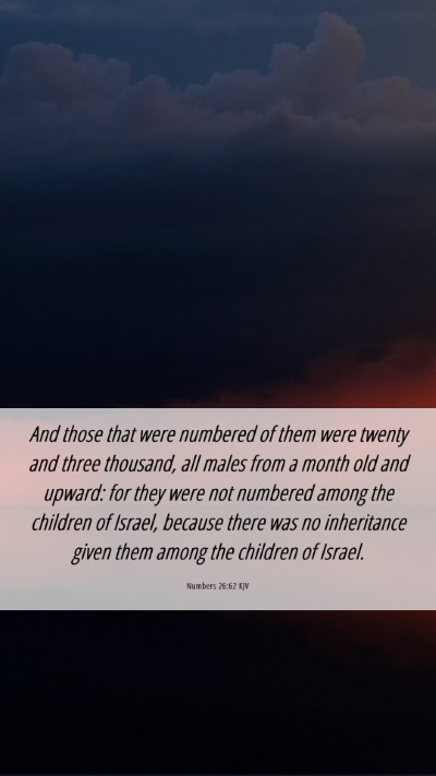 Picture 06 - Numbers 26:62 KJV Mobile Phone Wallpaper - And those that were numbered of them were twenty - Mobile Bible Verse Wallpaper