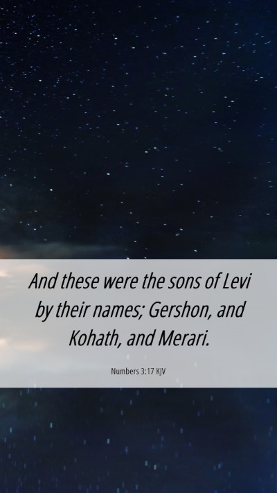 Picture 06 - Numbers 3:17 KJV Mobile Phone Wallpaper - And these were the sons of Levi by their names; - Mobile Bible Verse Wallpaper