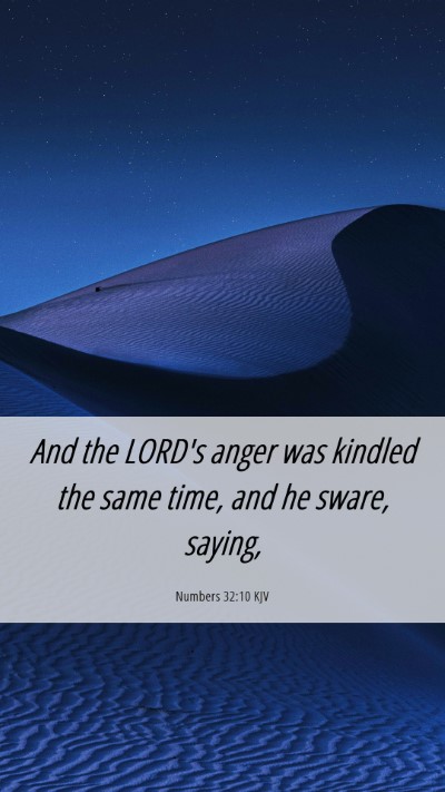 Picture 06 - Numbers 32:10 KJV Mobile Phone Wallpaper - And the LORD's anger was kindled the same time, - Mobile Bible Verse Wallpaper