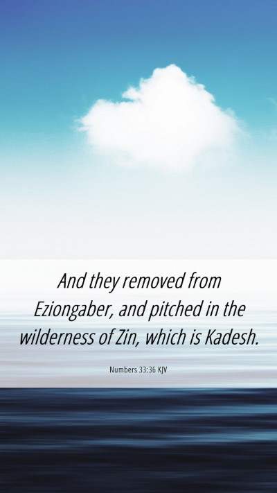 Picture 06 - Numbers 33:36 KJV Mobile Phone Wallpaper - And they removed from Eziongaber, and pitched in - Mobile Bible Verse Wallpaper