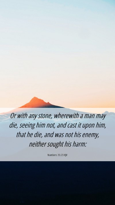 Picture 06 - Numbers 35:23 KJV Mobile Phone Wallpaper - Or with any stone, wherewith a man may die, - Mobile Bible Verse Wallpaper