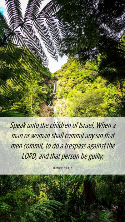 Picture 06 - Numbers 5:6 KJV Mobile Phone Wallpaper - Speak unto the children of Israel, When a man or - Mobile Bible Verse Wallpaper