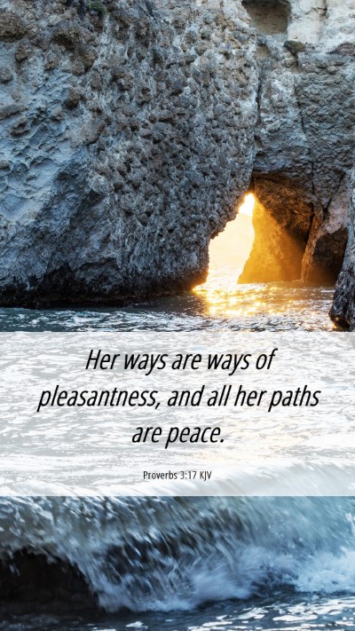 Picture 06 - Proverbs 3:17 KJV Mobile Phone Wallpaper - Her ways are ways of pleasantness, and all her - Mobile Bible Verse Wallpaper