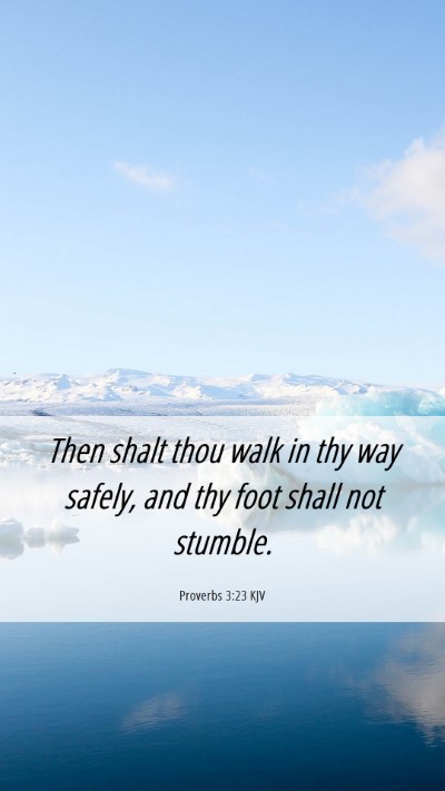 Picture 06 - Proverbs 3:23 KJV Mobile Phone Wallpaper - Then shalt thou walk in thy way safely, and thy - Mobile Bible Verse Wallpaper