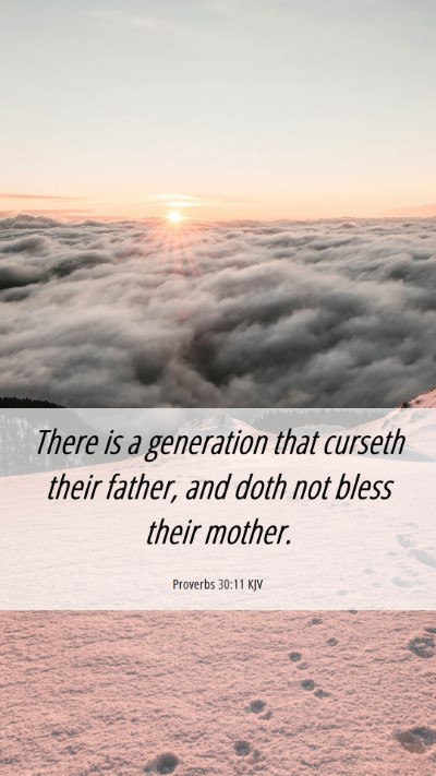 Picture 06 - Proverbs 30:11 KJV Mobile Phone Wallpaper - There is a generation that curseth their father, - Mobile Bible Verse Wallpaper
