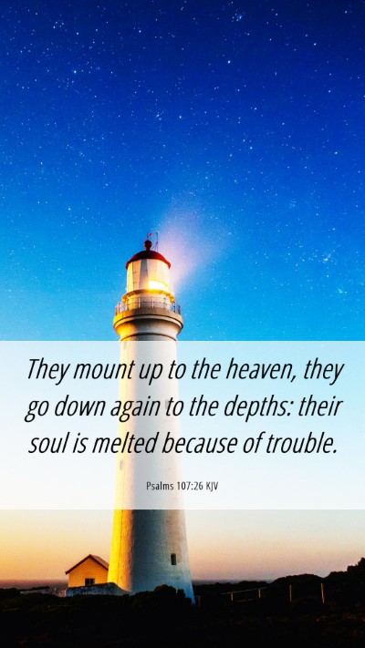 Picture 06 - Psalms 107:26 KJV Mobile Phone Wallpaper - They mount up to the heaven, they go down again - Mobile Bible Verse Wallpaper