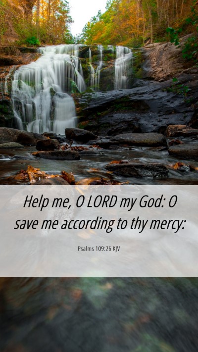 Picture 06 - Psalms 109:26 KJV Mobile Phone Wallpaper - Help me, O LORD my God: O save me according to - Mobile Bible Verse Wallpaper