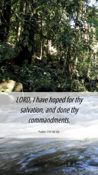 Picture 06 - Psalms 119:166 KJV Mobile Phone Wallpaper - LORD, I have hoped for thy salvation, and done - Mobile Bible Verse Wallpaper