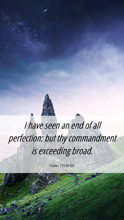 Picture 06 - Psalms 119:96 KJV Mobile Phone Wallpaper - I have seen an end of all perfection: but thy - Mobile Bible Verse Wallpaper