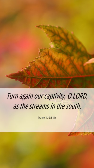 Picture 06 - Psalms 126:4 KJV Mobile Phone Wallpaper - Turn again our captivity, O LORD, as the streams - Mobile Bible Verse Wallpaper