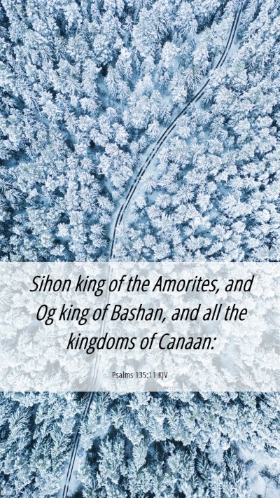 Picture 06 - Psalms 135:11 KJV Mobile Phone Wallpaper - Sihon king of the Amorites, and Og king of - Mobile Bible Verse Wallpaper