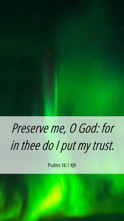 Picture 06 - Psalms 16:1 KJV Mobile Phone Wallpaper - Preserve me, O God: for in thee do I put my - Mobile Bible Verse Wallpaper