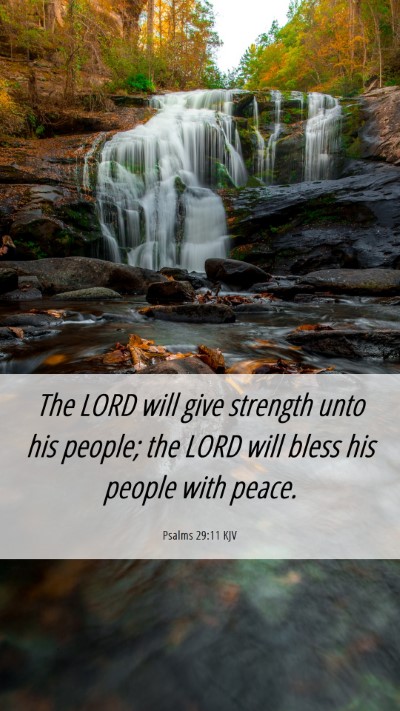 Picture 06 - Psalms 29:11 KJV Mobile Phone Wallpaper - The LORD will give strength unto his people; the - Mobile Bible Verse Wallpaper