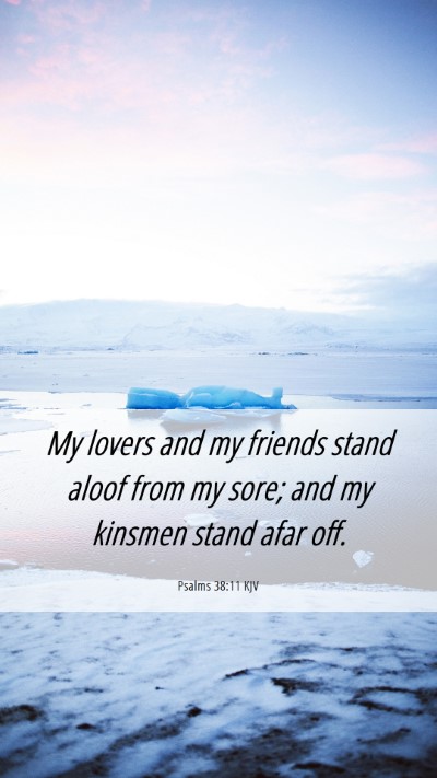 Picture 06 - Psalms 38:11 KJV Mobile Phone Wallpaper - My lovers and my friends stand aloof from my - Mobile Bible Verse Wallpaper