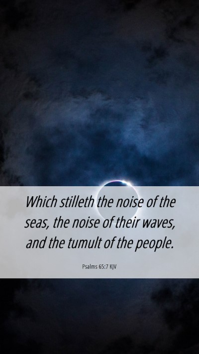 Picture 06 - Psalms 65:7 KJV Mobile Phone Wallpaper - Which stilleth the noise of the seas, the noise - Mobile Bible Verse Wallpaper