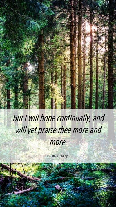 Picture 06 - Psalms 71:14 KJV Mobile Phone Wallpaper - But I will hope continually, and will yet praise - Mobile Bible Verse Wallpaper
