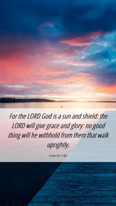Picture 06 - Psalms 84:11 KJV Mobile Phone Wallpaper - For the LORD God is a sun and shield: the LORD - Mobile Bible Verse Wallpaper