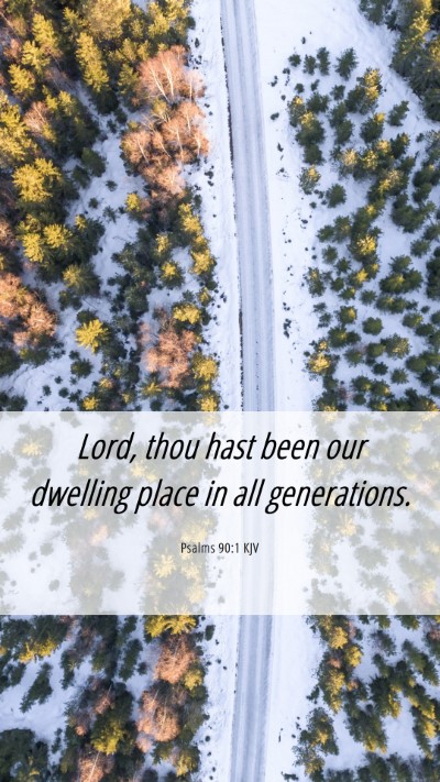 Picture 06 - Psalms 90:1 KJV Mobile Phone Wallpaper - Lord, thou hast been our dwelling place in all - Mobile Bible Verse Wallpaper