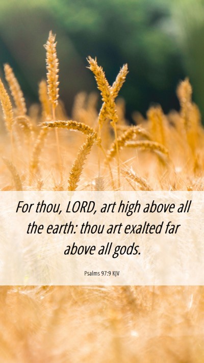 Picture 06 - Psalms 97:9 KJV Mobile Phone Wallpaper - For thou, LORD, art high above all the earth: - Mobile Bible Verse Wallpaper