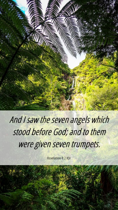 Picture 06 - Revelation 8:2 KJV Mobile Phone Wallpaper - And I saw the seven angels which stood before - Mobile Bible Verse Wallpaper