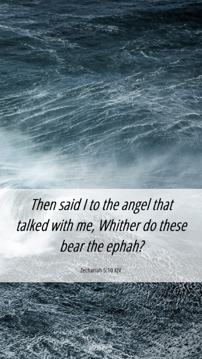 Picture 06 - Zechariah 5:10 KJV Mobile Phone Wallpaper - Then said I to the angel that talked with me, - Mobile Bible Verse Wallpaper