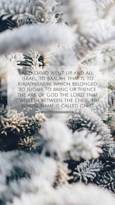 Picture 07 - 1 Chronicles 13:6 KJV Mobile Phone Wallpaper - And David went up, and all Israel, to Baalah, - Mobile Bible Verse Wallpaper